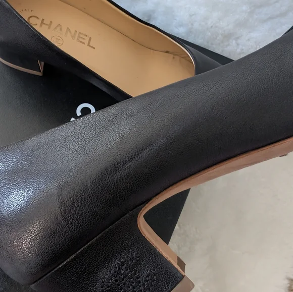 EUC 2019 Chanel Court Shoes - Black Size EU38